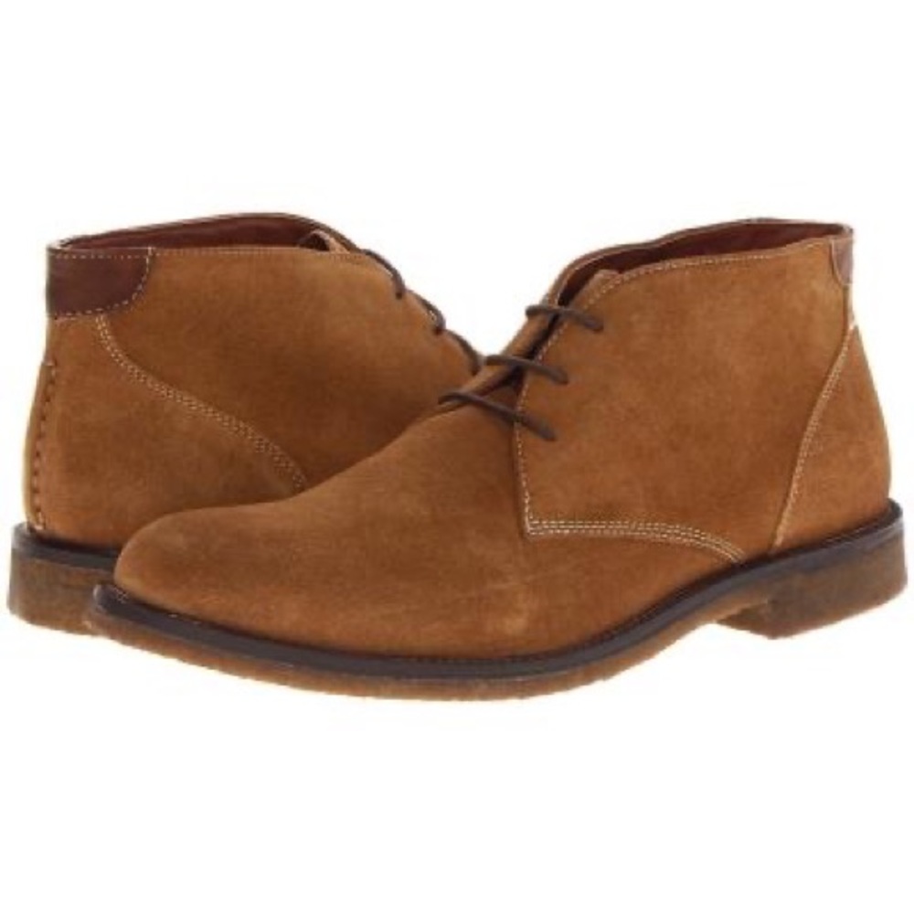 Johnston & Murphy Copeland Chukka Lace Up Boots Camel Suede Boot Size 7